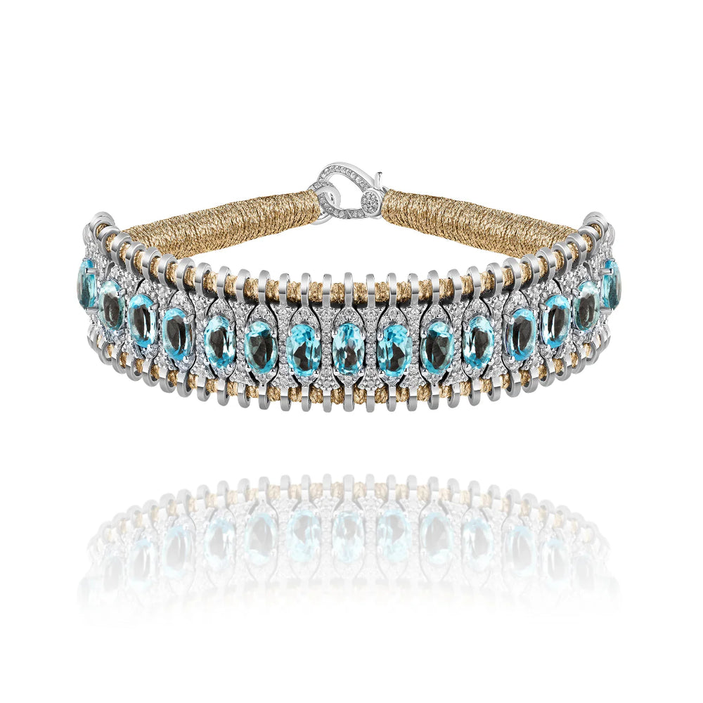Bracelet Van Den Abeele Santos Brass - Topaze