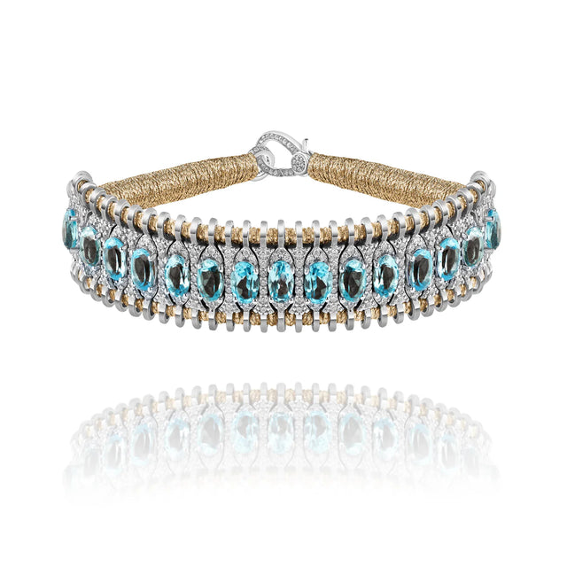 Bracelet Van Den Abeele Santos Brass - Topaze