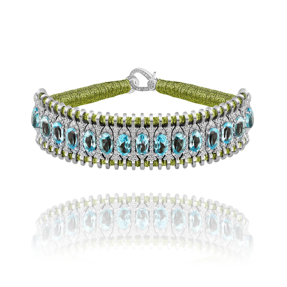 Bracelet Van Den Abeele Santos Lime - Topaze
