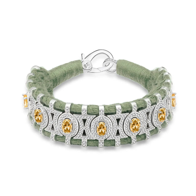 Bracelet Van Den Abeele Sao Paulo Moss - Citrines