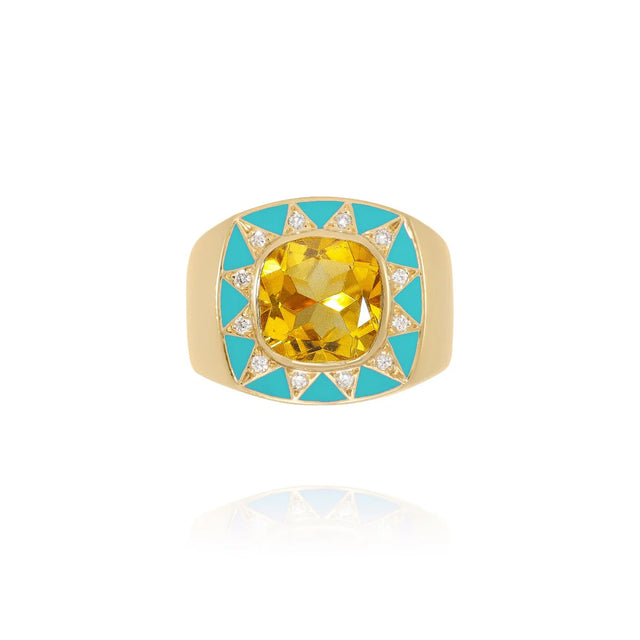 Bague Van Den Abeele Stella turquoise