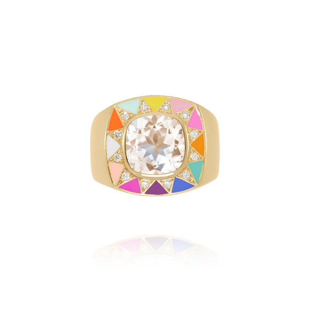 Bague Van Den Abeele Stella rainbow