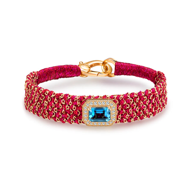 Bracelet Van Den Abeele vicky cherry - topaze