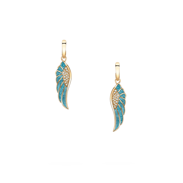 Boucles d'oreilles en émail Wings Reflection Summer - 2014695