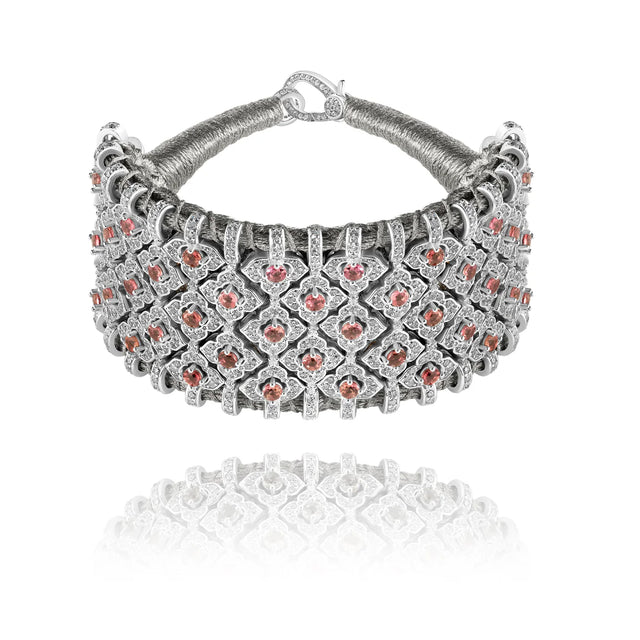 Bracelet Van Den Abeele Bahia Argent - Tourmaline