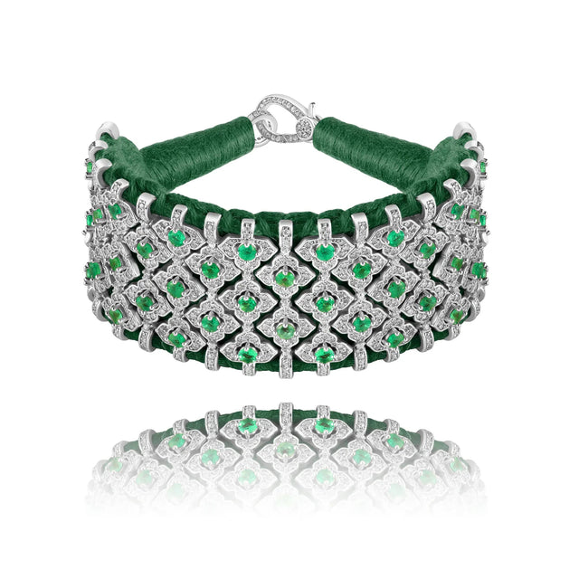 Bracelet Van Den Abeele Bahia Sapin - Emeraude