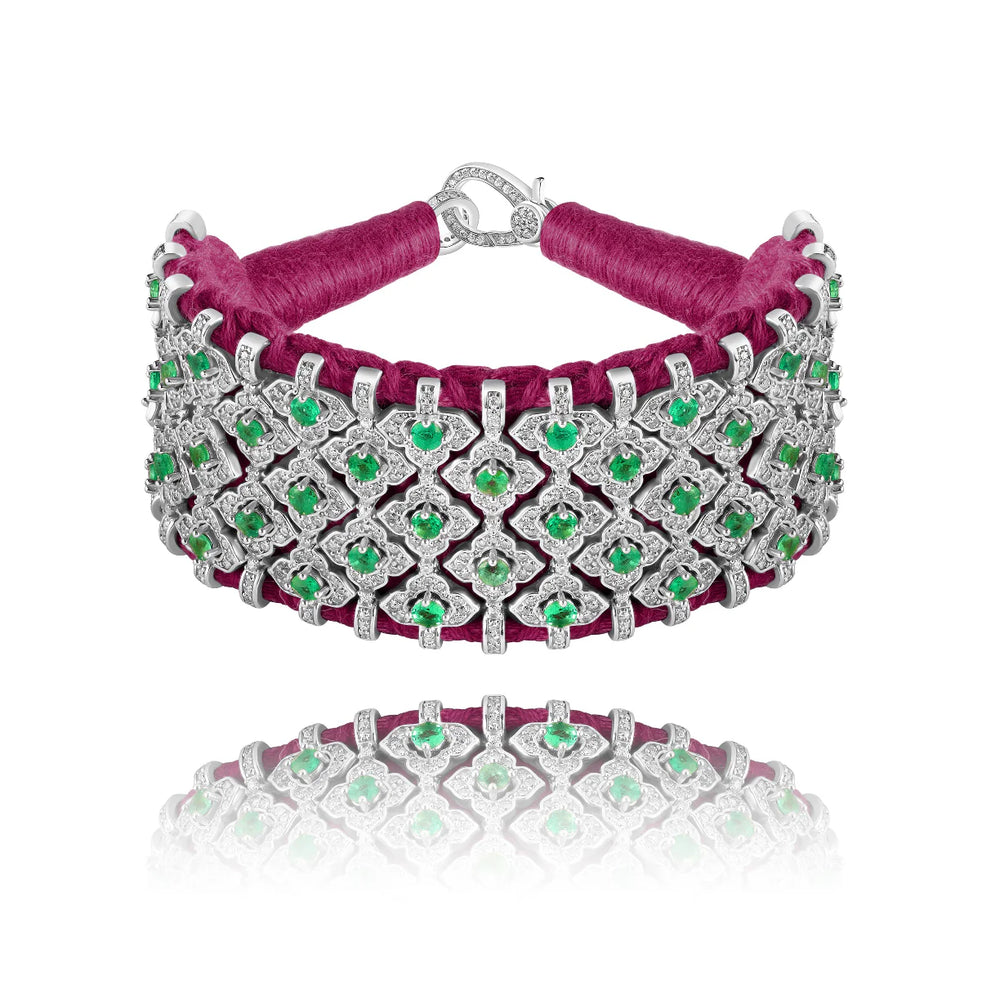 Bracelet Van Den Abeele Bahia Vignes - Emeraude