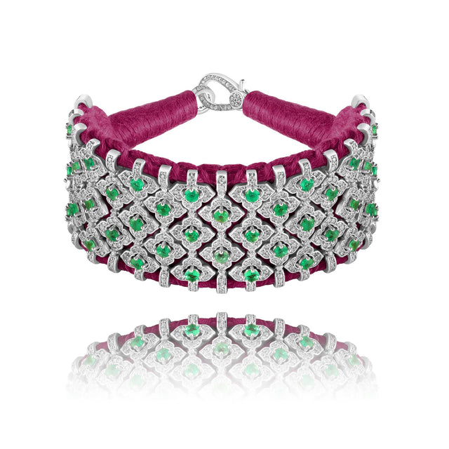 Bracelet Van Den Abeele Bahia Vignes - Emeraude