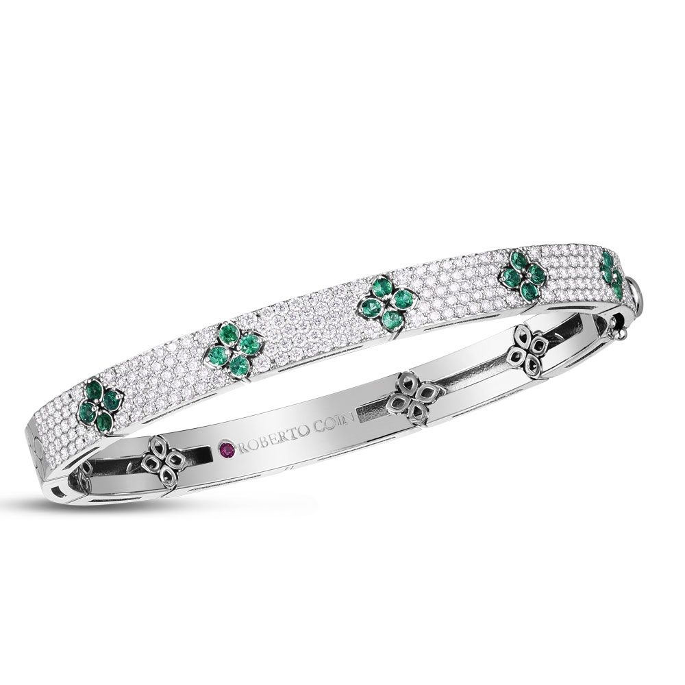 BRACELET LOVE IN VERONA AVEC DIAMANTS ET ÉMERAUDES - ADE888BA2044_W