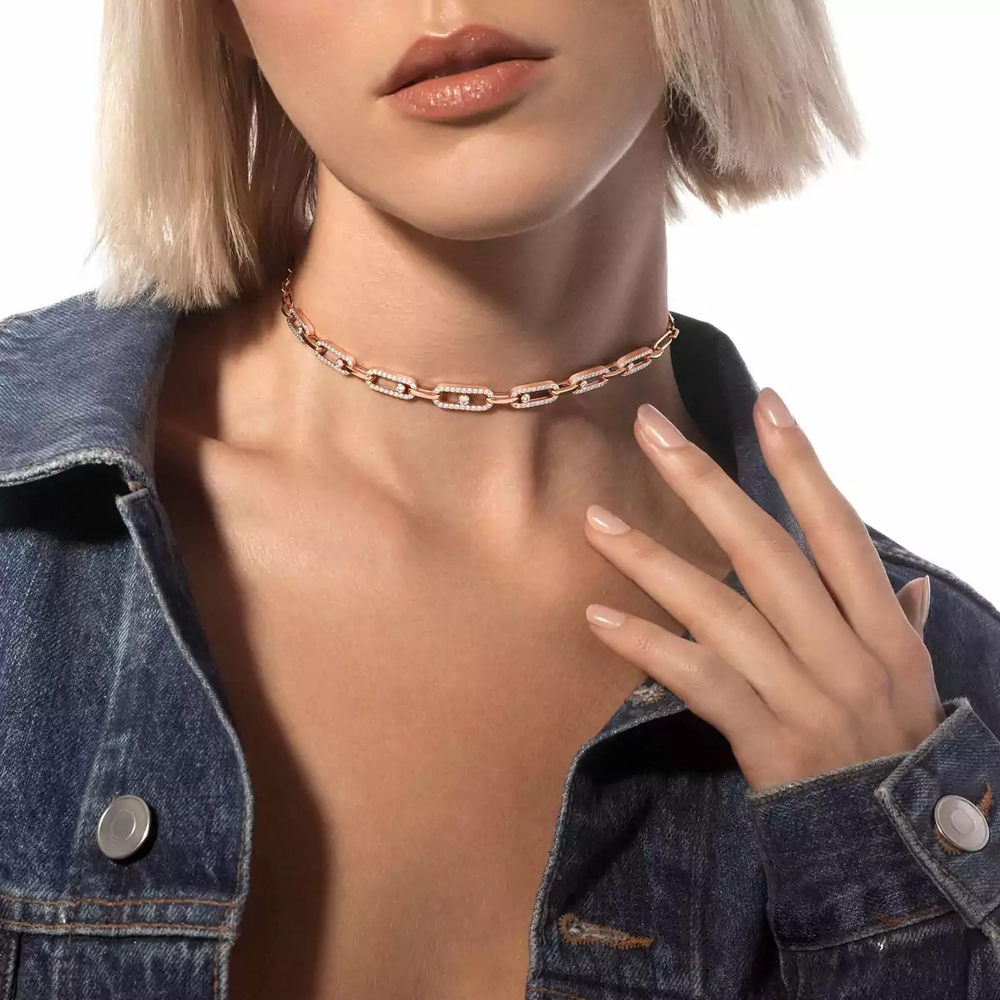 Collier Messika Move Link Chocker 12010-PG