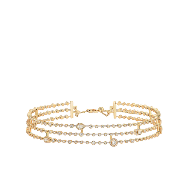 Collier Sartoro Trilogie Radiance Signature 3 Row TRIL-N4YG