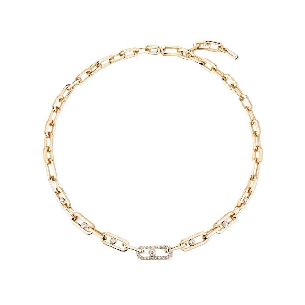 Collier Messika Move Link semi-pavé 12853-YG