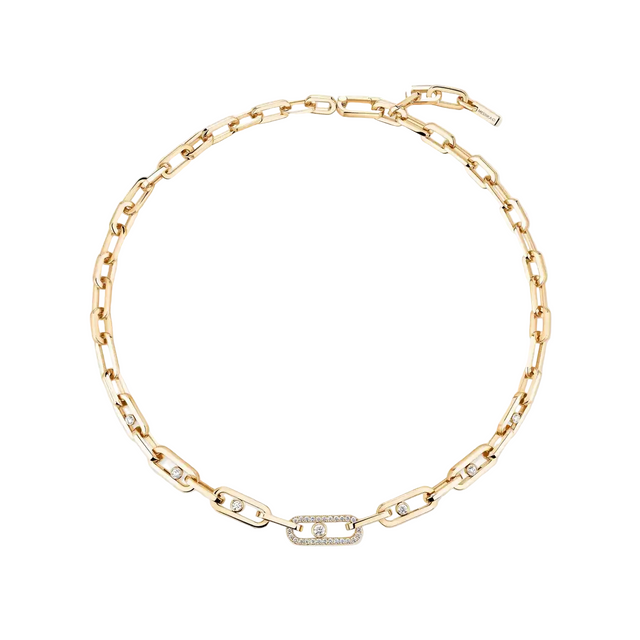Collier Messika Move Link semi-pavé 12853-YG