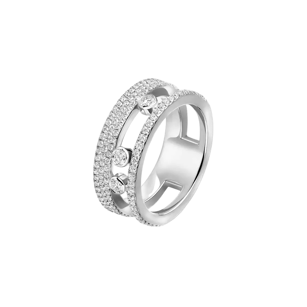 Bague Messika Pavée Move Romane 07128-WG