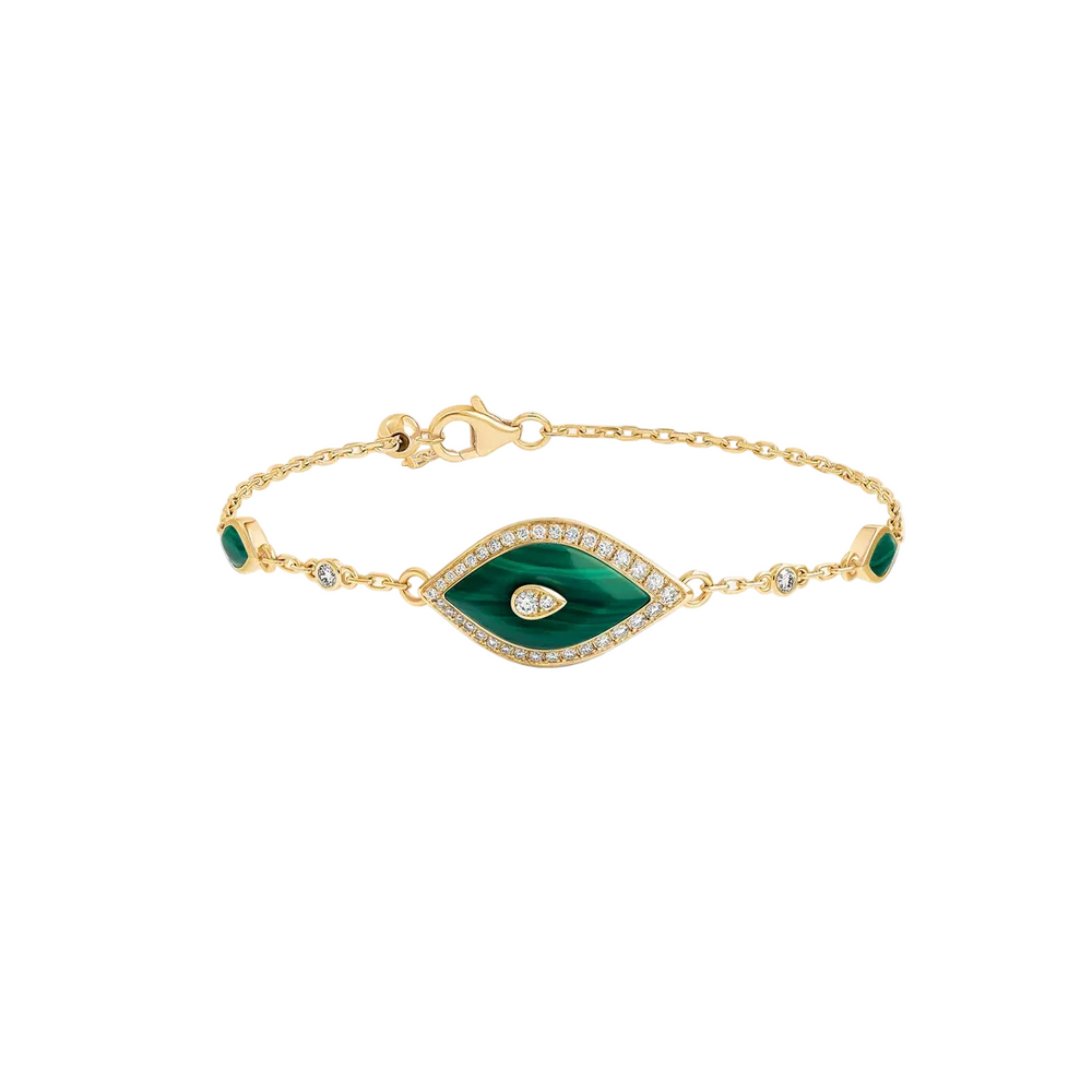 Bracelet Sartoro Ondes Forever Malachites ONDES-B10YGMLC