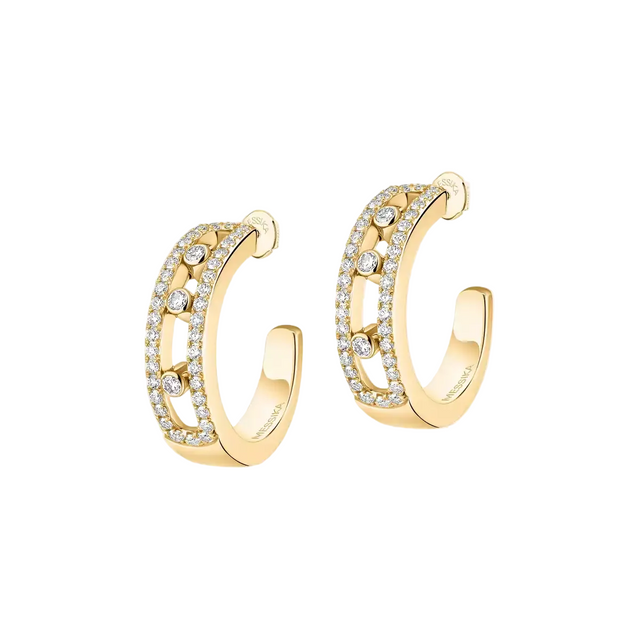 Boucles d'oreilles Messika Move Classique Pavées 04993-YG
