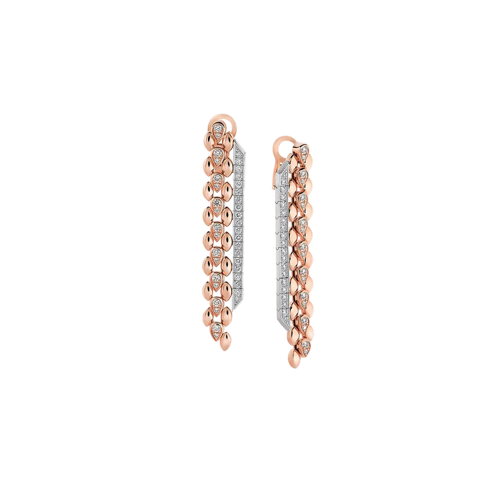 Boucles d'oreilles Sartoro Dualité Two Tone DUAL-E8RWG