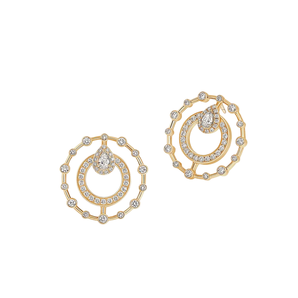 Boucles d'oreilles Sartoro Trilogie Radiance Signature TRIL-E25YGPS