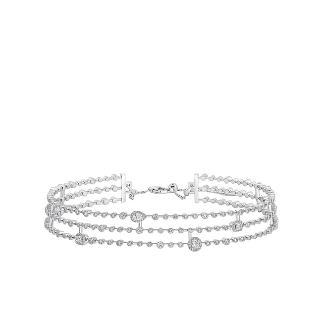 Collier Sartoro Trilogie Radiance Signature 3 Row TRIL-N4WG