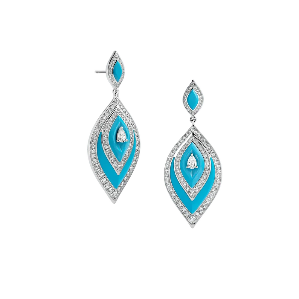 Boucles d'oreilles Sartoro Ondes Signature Turquoise ONDES-E9RGWGTQ