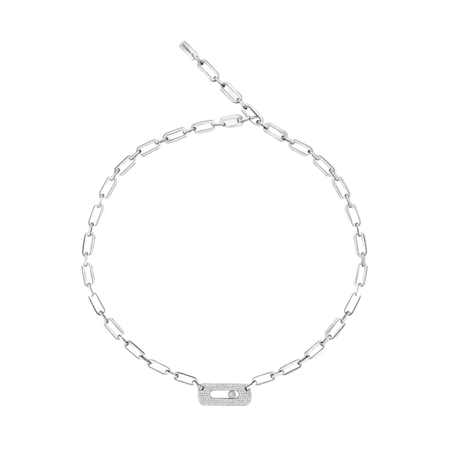 Collier Messika Move Link semi-pavé 12095-WG