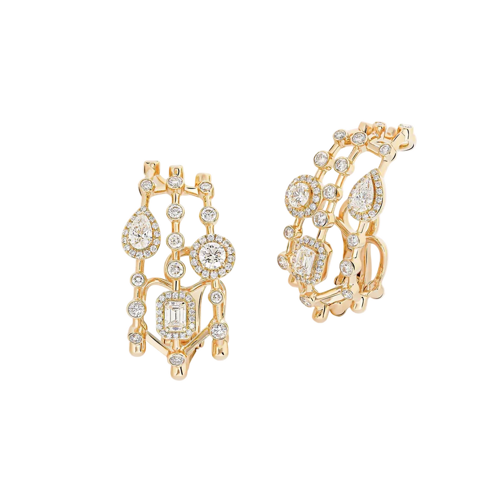 Boucles d'oreilles Sartoro Trilogie Signature TRIL-E12YG