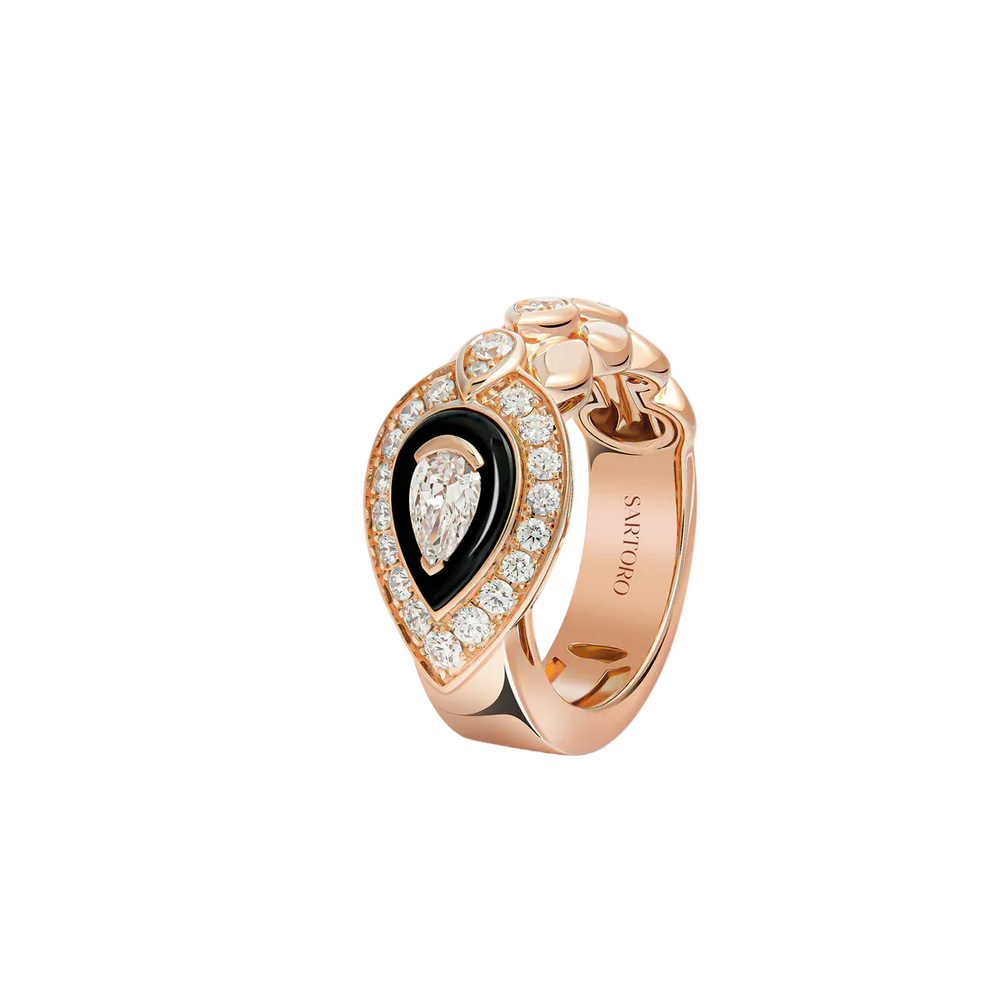 Bague Sartoro Dualité Signature Medium Onyx DUAL-R11RGBO