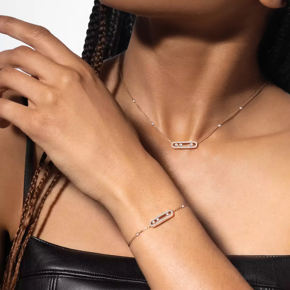 Collier Messika Move Classique Pavé PM 04322-PG