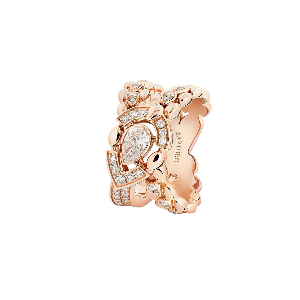 Bague Sartoro Dualité Cross DUAL-R6PG