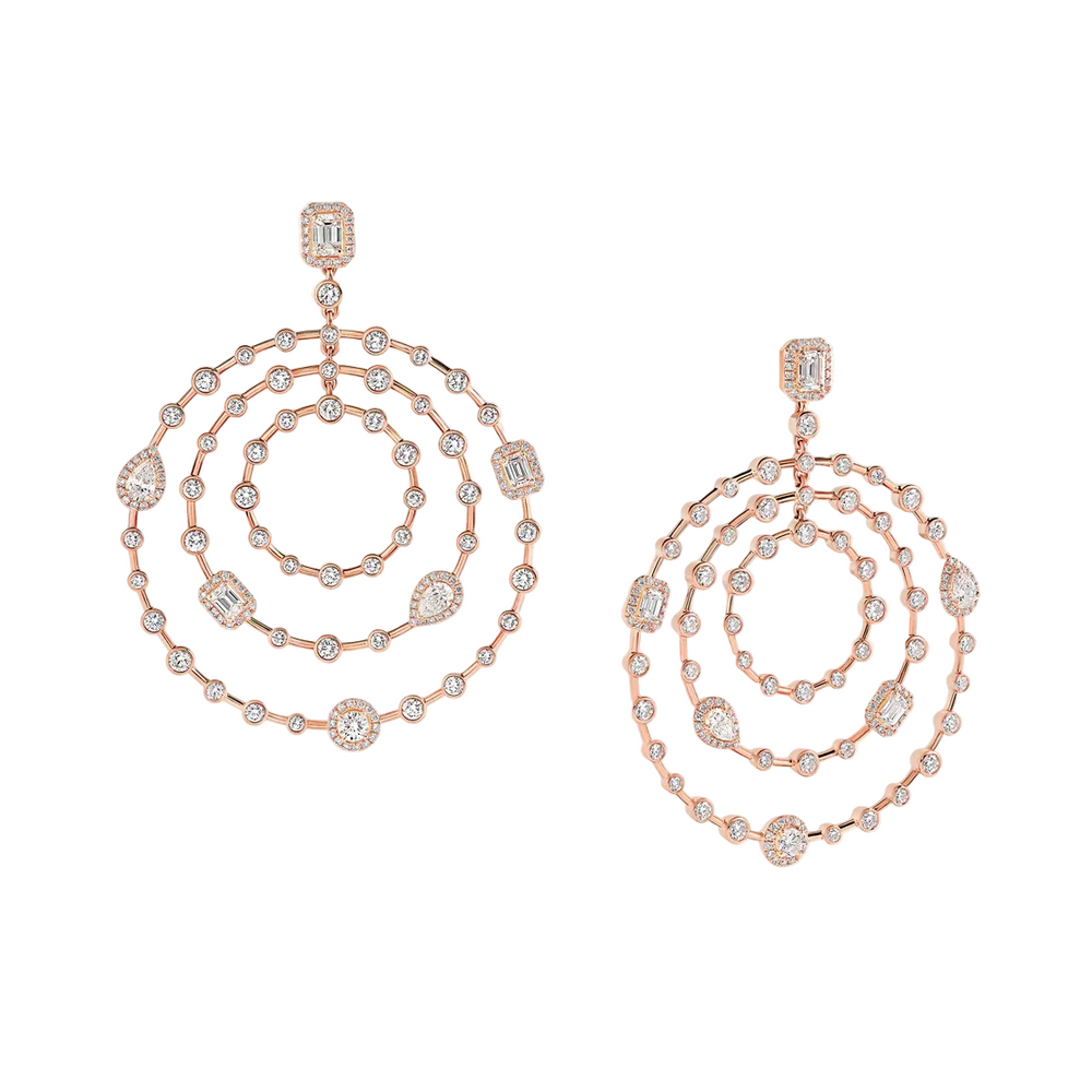 Boucles d'oreilles Sartoro Trilogie Radiance Signature TRIL-E2YRG