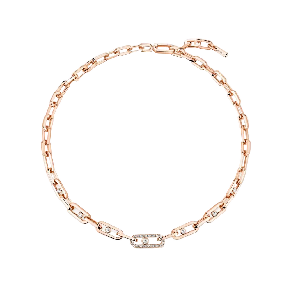 Collier Messika Move Link semi-pavé 12853-PG