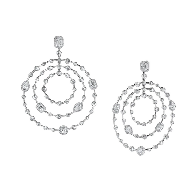 Boucles d'oreilles Sartoro Trilogie Radiance Signature TRIL-E2YWG