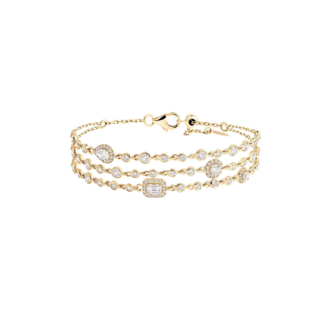 Bracelet Sartoro Trilogie Radiance Signature Chain TRIL-B1YG