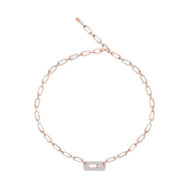 Collier Messika Move Link semi-pavé 12095-PG