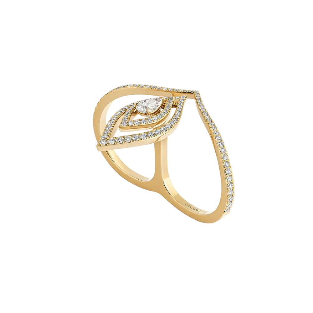 Bague Sartoro Ondes Signature double bague ONDES-R3YG