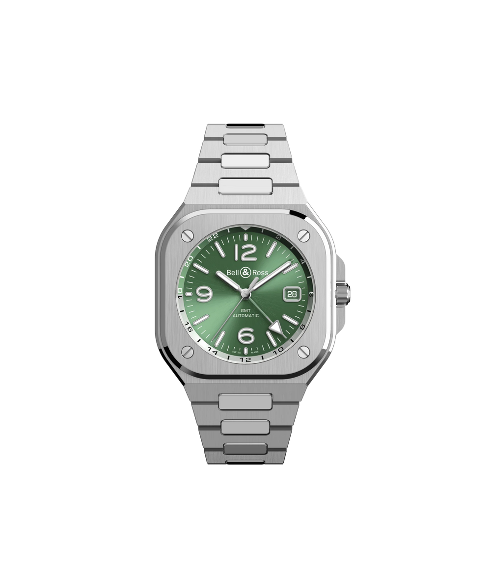 ساعة BR-05 GMT Green Steel BR05G-GN-ST/SST