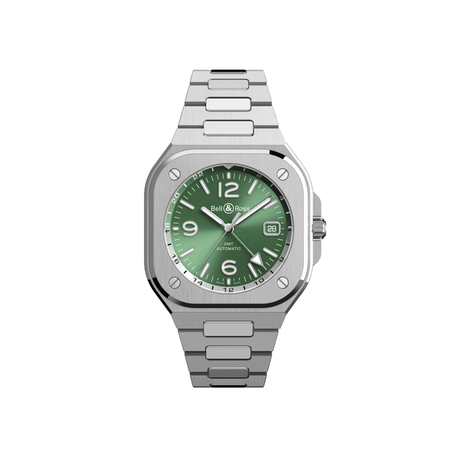 Montre BR-05 GMT Green Steel BR05G-GN-ST/SST