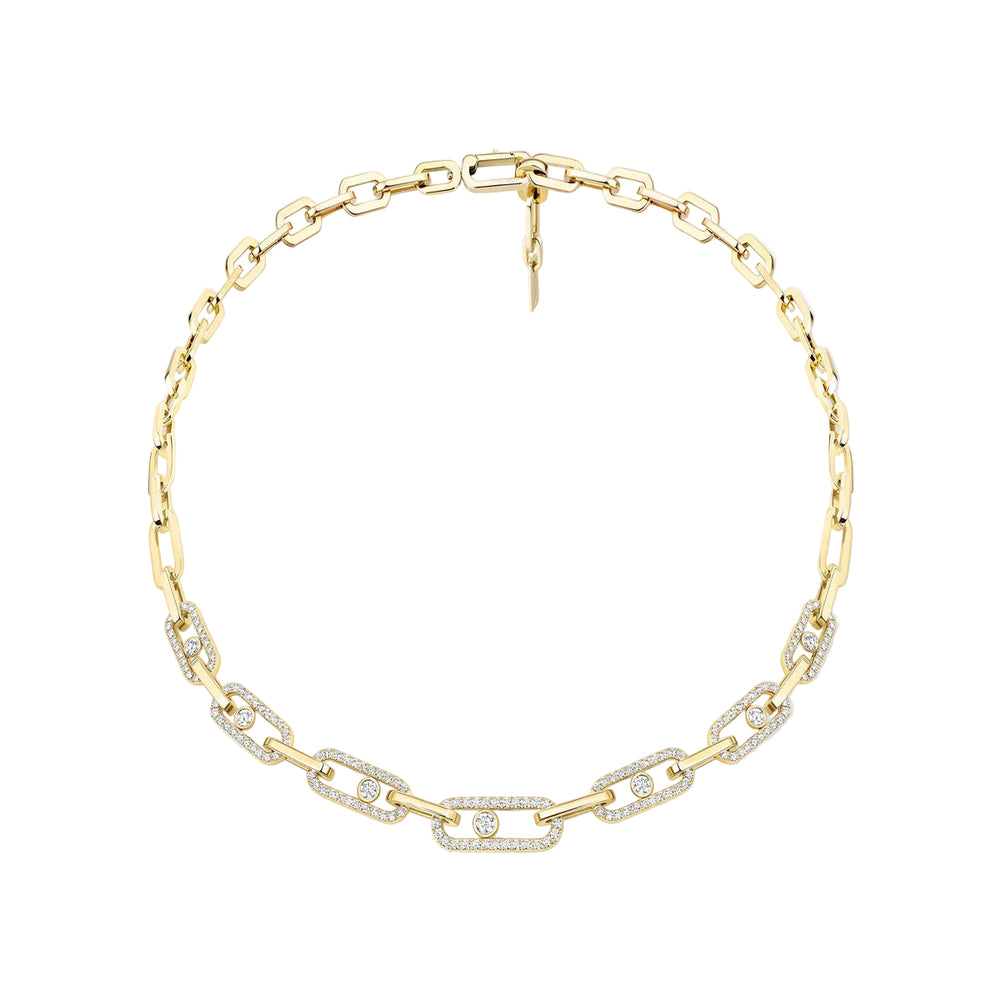 Collier Messika Move Link pavé 14042-YG