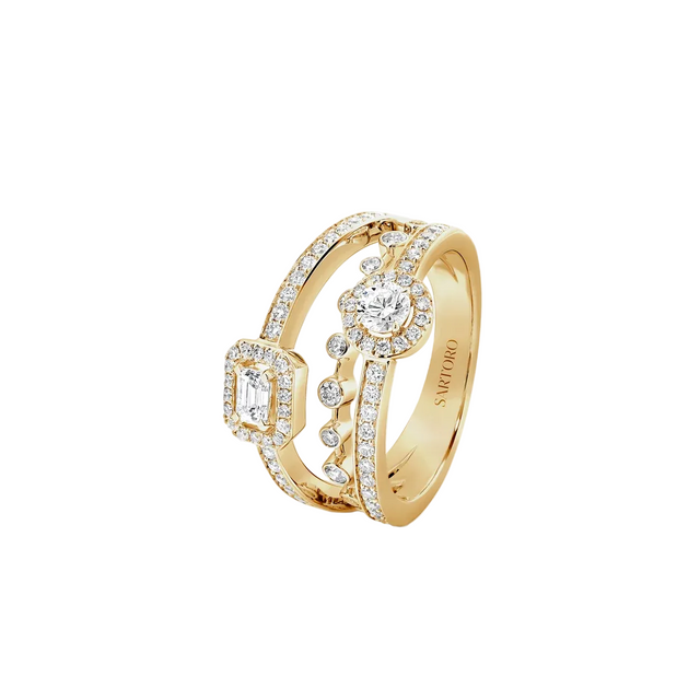 Bague Sartoro Trilogie Allure Signature TRIL-A-R2YG