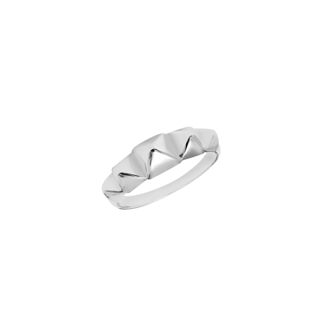Bague Korloff Korlove or blanc petit modèle 5 cœurs - JKVR02WG