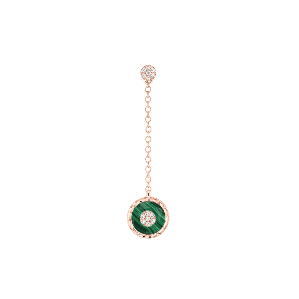 Boucles d’oreilles Korloff Je Play malachite rond - JJPE06PG/MA