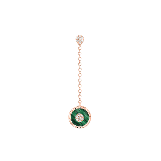 Boucles d’oreilles Korloff Je Play malachite rond - JJPE06PG/MA