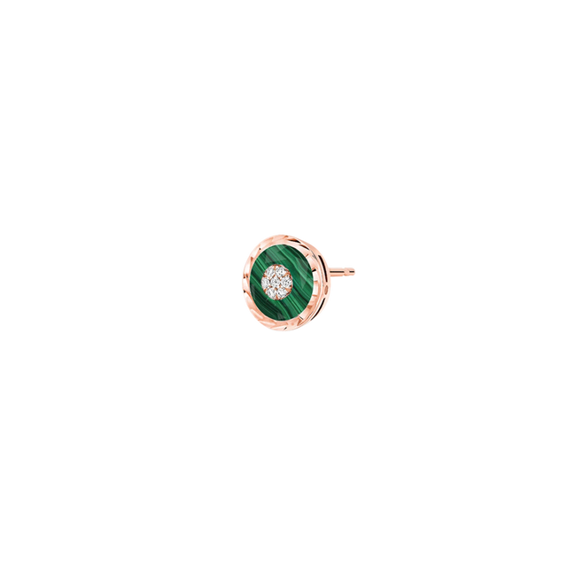 Boucles d’oreilles Korloff Je Play malachite rond - JJPE05PG/MA
