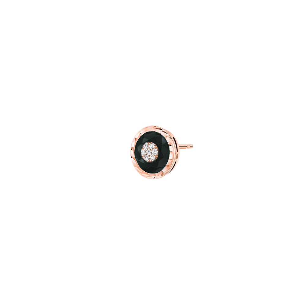 Boucles d’oreilles Korloff Je Play onyx rond - JJPE05PG/O
