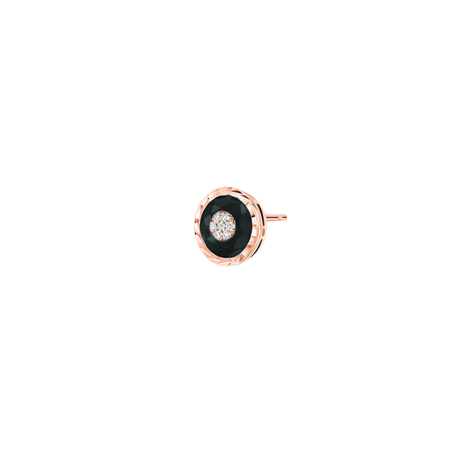 Boucles d’oreilles Korloff Je Play onyx rond - JJPE05PG/O