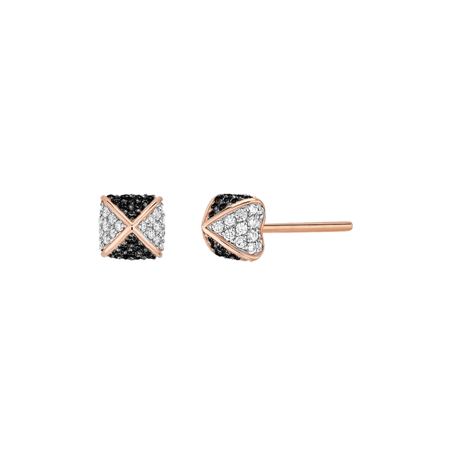 Boucles d'oreilles Korloff Korlove or rose et diamants petit modèle - JKVE01PG/D-BD