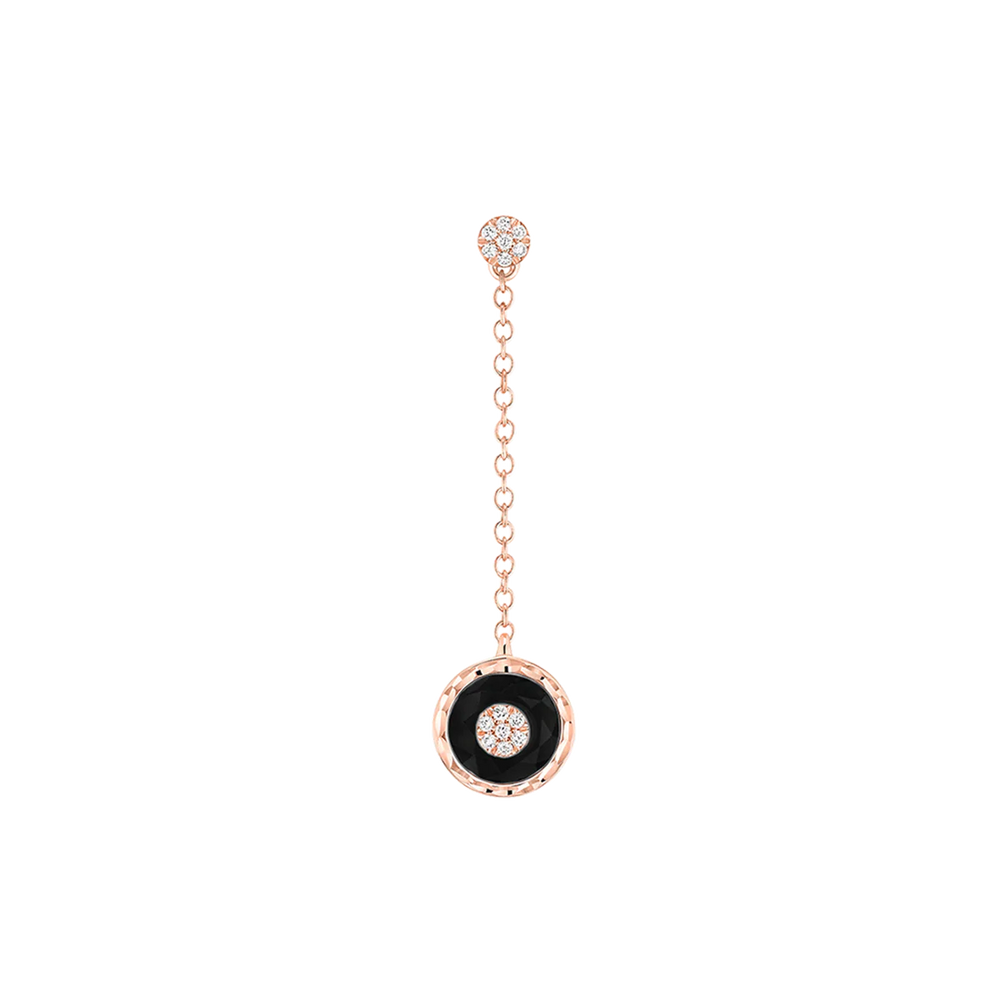Boucles d’oreilles Korloff Je Play onyx rond - JJPE06PG/O