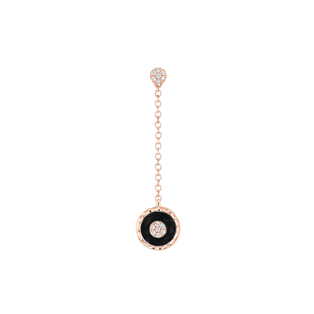 Boucles d’oreilles Korloff Je Play onyx rond - JJPE06PG/O