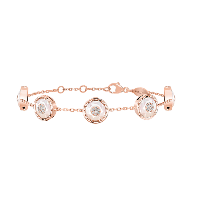 Bracelet Korloff Je Play chaîne 5 ronds - JJPB06PG/MOP