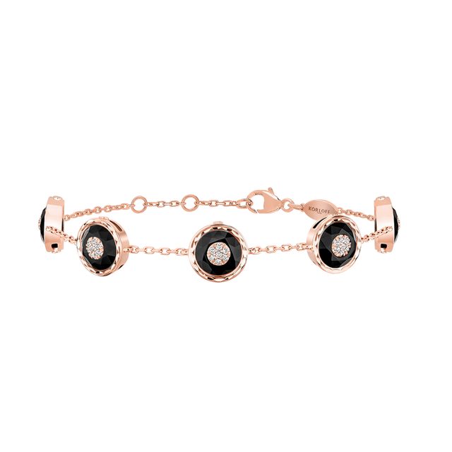 Bracelet Korloff Je Play chaîne 5 ronds - JJPB06PG/O